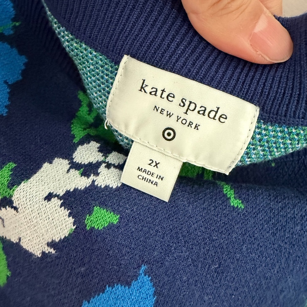 NWT KATE SPADE x TARGET Mixed Floral Sweater Midi Skirt Sz XXL - Picture 6 of 8